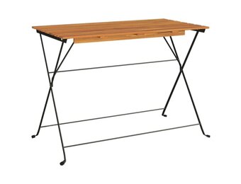 vidaXL Bistrotafel inklapbaar 100x54x71 cm massief acaciahout en staal