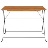 vidaXL Bistrotafel inklapbaar 100x54x71 cm massief acaciahout en staal