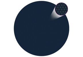 vidaXL Zwembadfolie Solar Drijvend - 381 cm - Zwart/Blauw - 47% Korting!