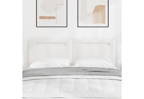 vidaXL Hoofdbord Wit PVC - 144 cm - 41% Korting