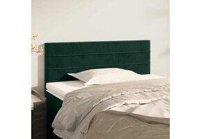 vidaXL Hoofdbord fluweel donkergroen - 90x5x78/88 cm | -62%