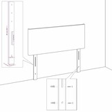 vidaXL Hoofdbord fluweel donkergroen - 90x5x78/88 cm | -62%