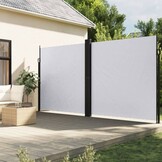 vidaXL Windscherm Uittrekbaar 200x1200cm Wit - 35% Korting!