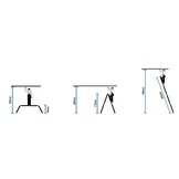 Vouwladder - werkhoogte 5,60 m - aluminium - met platform