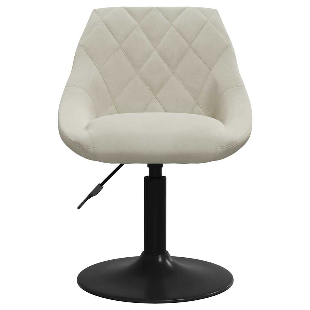 VidaXL Draaibare Eetkamerstoelen - 2 st. Fluweel Crème - 41% Korting!