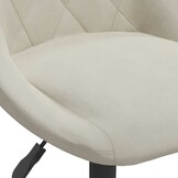 VidaXL Draaibare Eetkamerstoelen - 2 st. Fluweel Crème - 41% Korting!