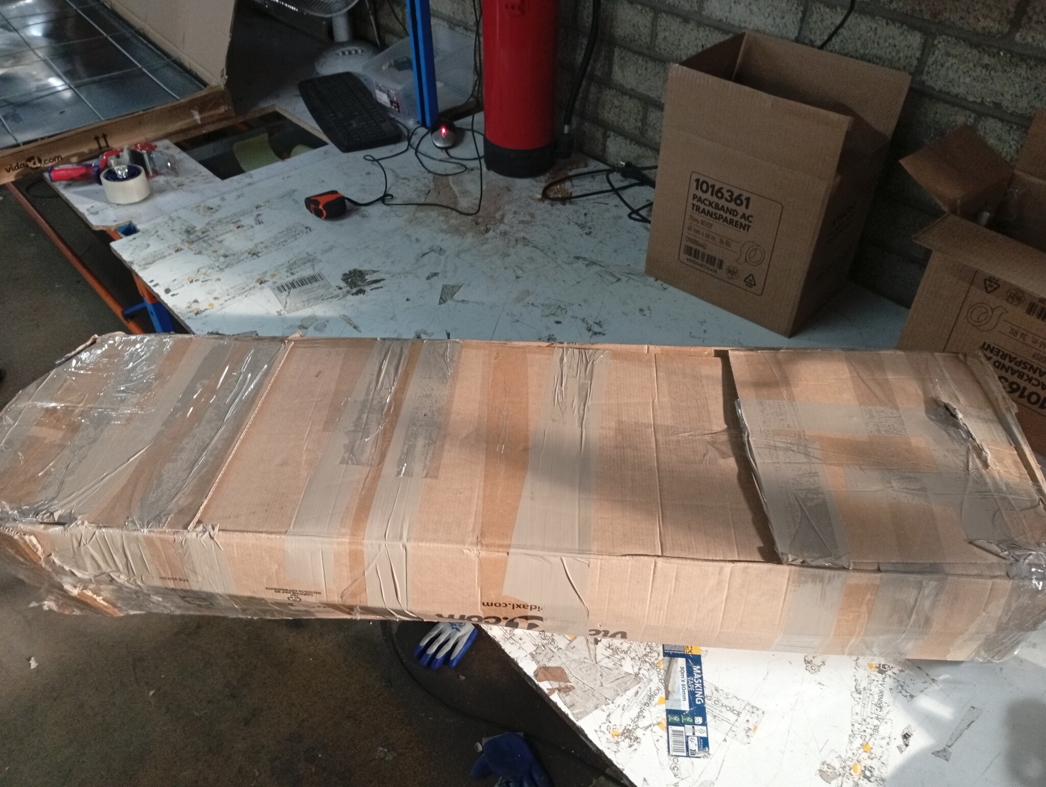 vidaXL Zweefparasol Hout 350cm Wit - 55% Korting!