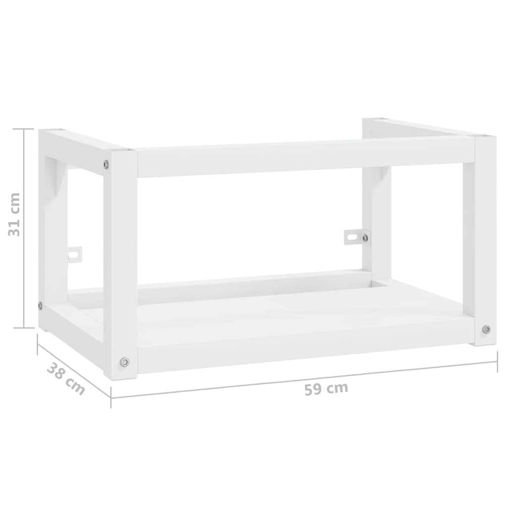 vidaXL Wastafelframe Wit - 59x38x31cm | 35% Korting