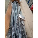 vidaXL Poort dubbel 3x1.5m Staal Zwart - Nu 60% Korting!