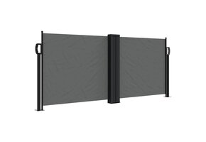 vidaXL Uittrekbaar Windscherm 100x600cm Antraciet | 35% Korting
