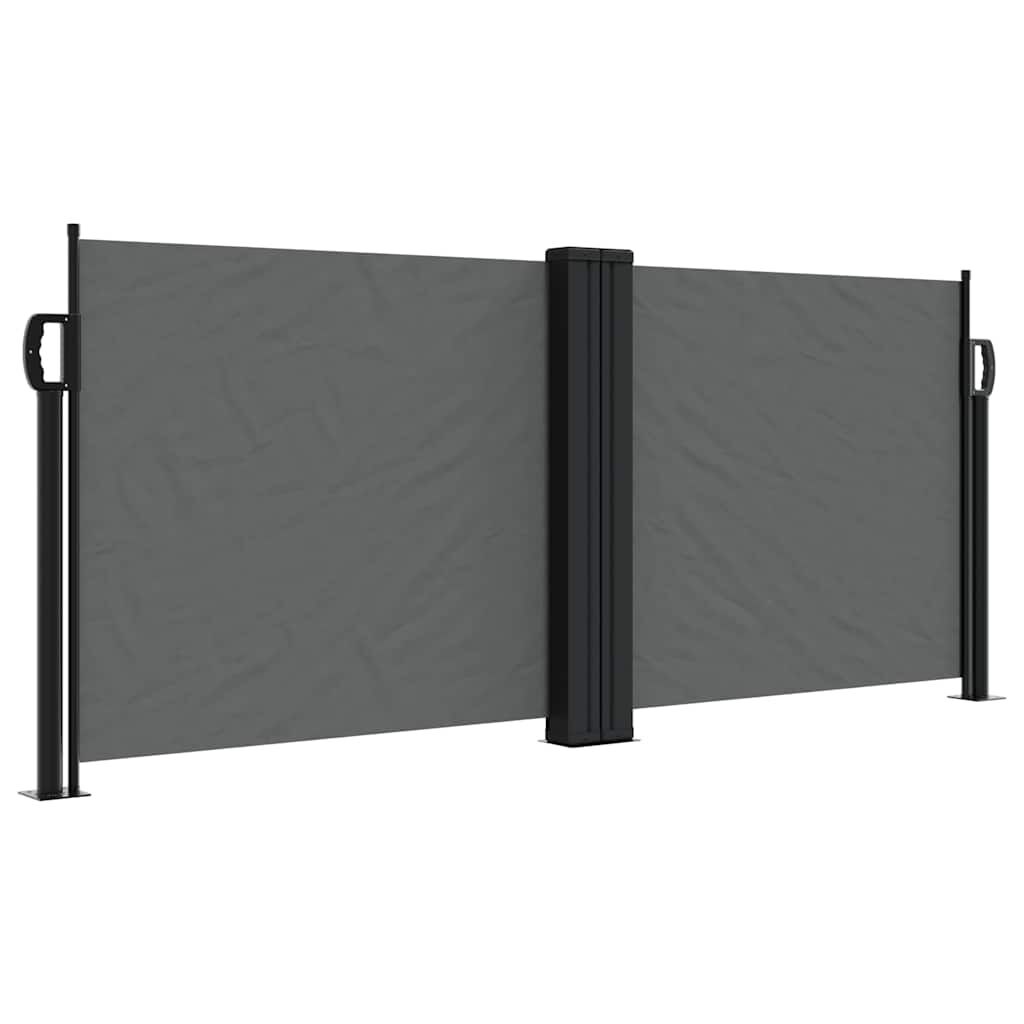 vidaXL Uittrekbaar Windscherm 100x600cm Antraciet | 35% Korting