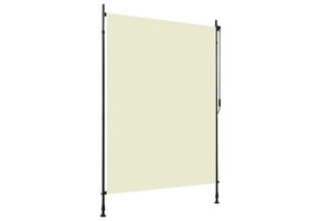 vidaXL Rolgordijn Buiten Crème 150x270 cm - 42% Korting