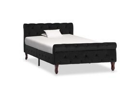 vidaXL Bedframe Fluweel Zwart 100x200cm | 41% Korting!