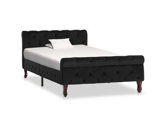 vidaXL Bedframe Fluweel Zwart 100x200cm | 41% Korting!
