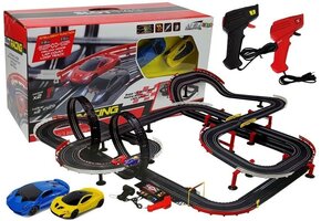 Racebaan - 1420 cm - 2 auto's - met turbo afstandsbedieningen