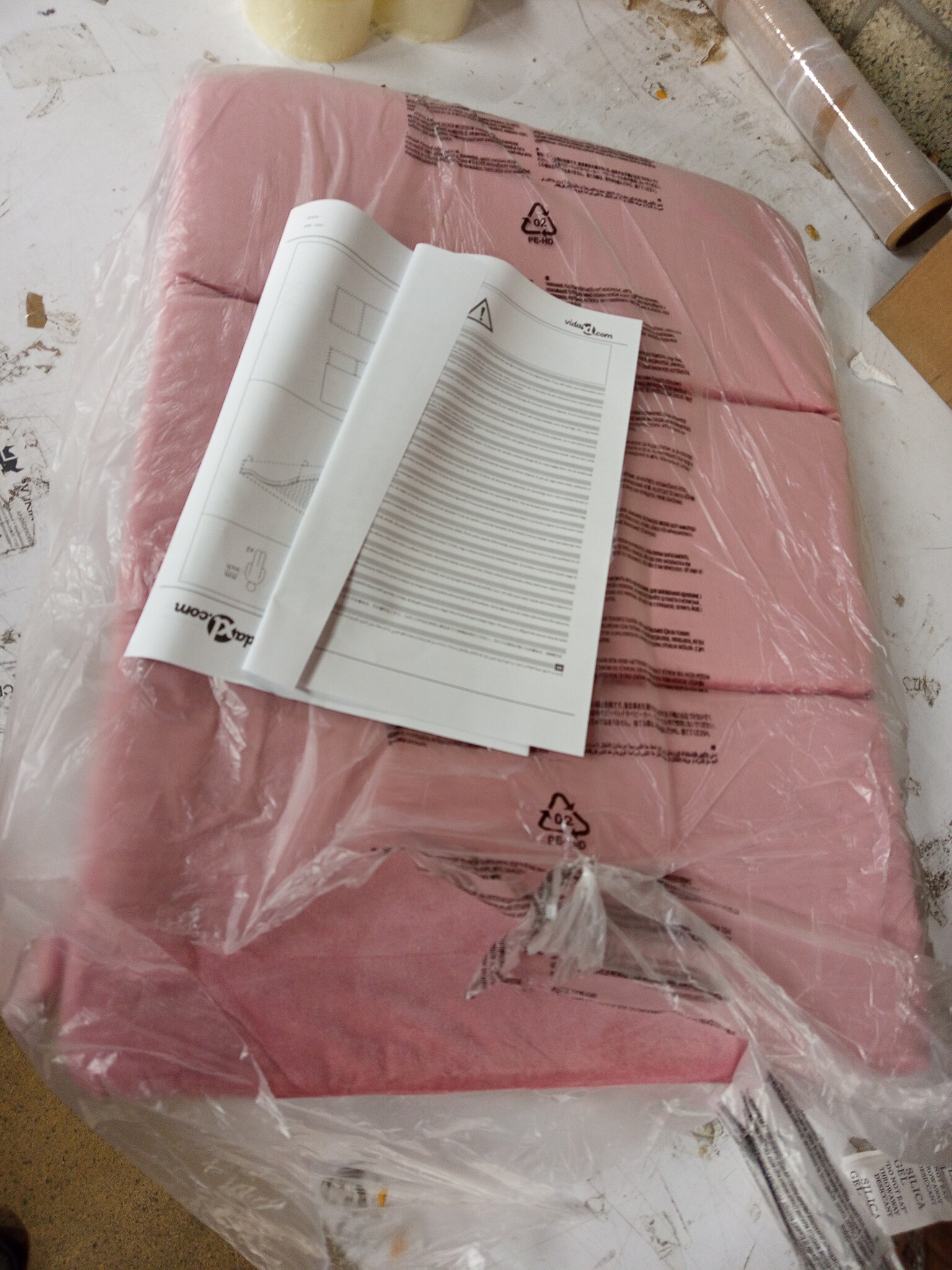 vidaXL Hoofdbordkussen Hanko Fluweel Roze 120 cm - 70% Korting!