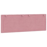 vidaXL Hoofdbordkussen Hanko Fluweel Roze 120 cm - 70% Korting!