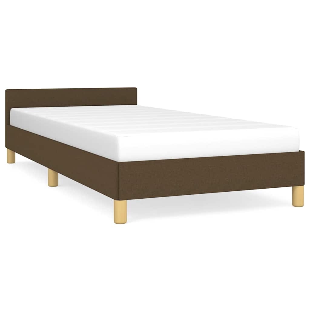 vidaXL Bedframe 80x200cm Stof Donkerbruin - 64% Korting