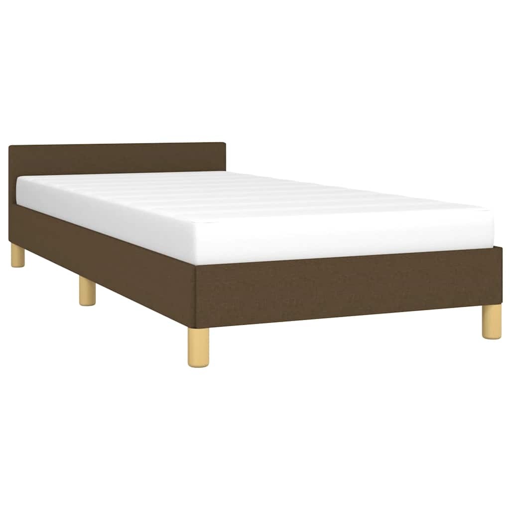 vidaXL Bedframe 80x200cm Stof Donkerbruin - 64% Korting