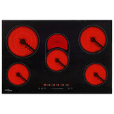 vidaXL Keramische kookplaat 5 kookzones aanraakbediening 8500 W 90 cm