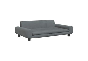 vidaXL Hondenmand 100x54x33 cm fluweel donkergrijs