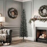 vidaXL Kunstkerstboom Smal 180 cm PVC Groen - 41% Korting!