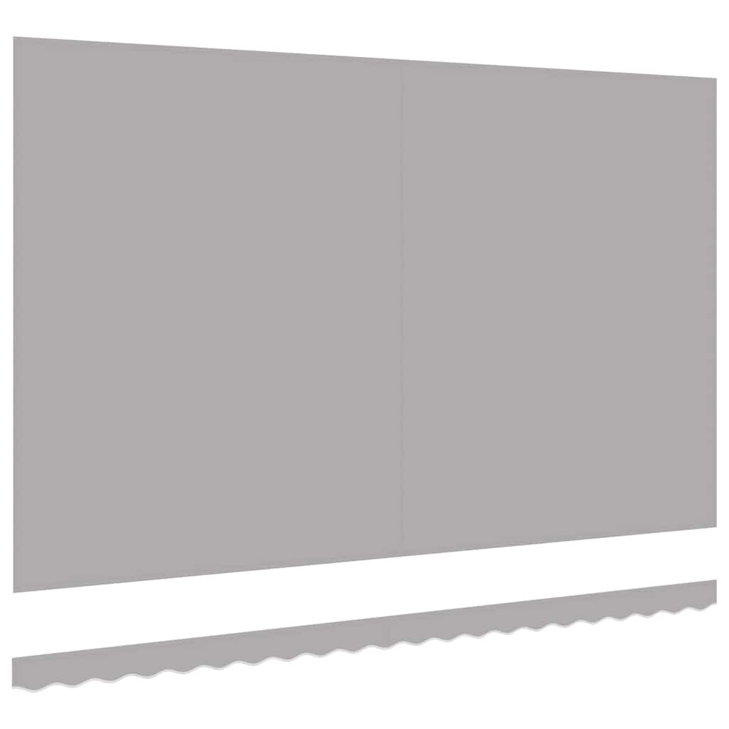 vidaXL Vervangingsdoek voor zonnescherm Lichtgrijs 500 × 300 cm Canvas