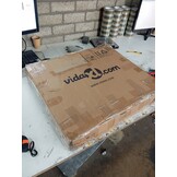 vidaXL Tuinbank zonder armleuning met kussens poly rattan beige