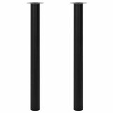 vidaXL Telescopische Tafelpoten Zwart - 2 stuks - 75% Korting!