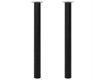 vidaXL Telescopische Tafelpoten Zwart - 2 stuks - 75% Korting!
