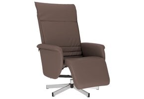 vidaXL Fauteuil met Voetensteun | Kunstleer Bruin | 47% Korting