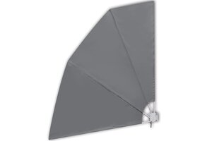 vidaXL Balkonscherm Inklapbaar 210x210 cm Grijs - 47% Korting!