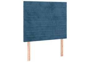 vidaXL Hoofdborden 2 st Fluweel Donkerblauw - 47% Korting!