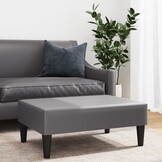 VidaXL Voetenbank Grijs Kunstleer - 62% Korting - 77x55x31 cm