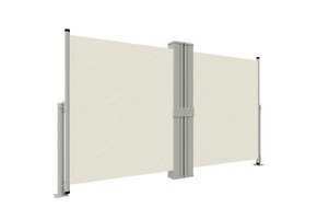 vidaXL Uittrekbaar Windscherm 140x1200 cm Crème - 53% Korting!
