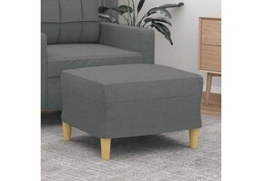 vidaXL Voetenbank Donkergrijs - 30% Korting