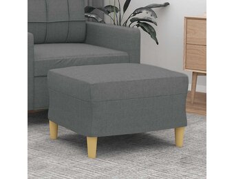 vidaXL Voetenbank Donkergrijs - 30% Korting