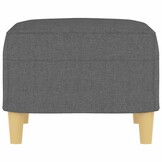 vidaXL Voetenbank Donkergrijs - 30% Korting