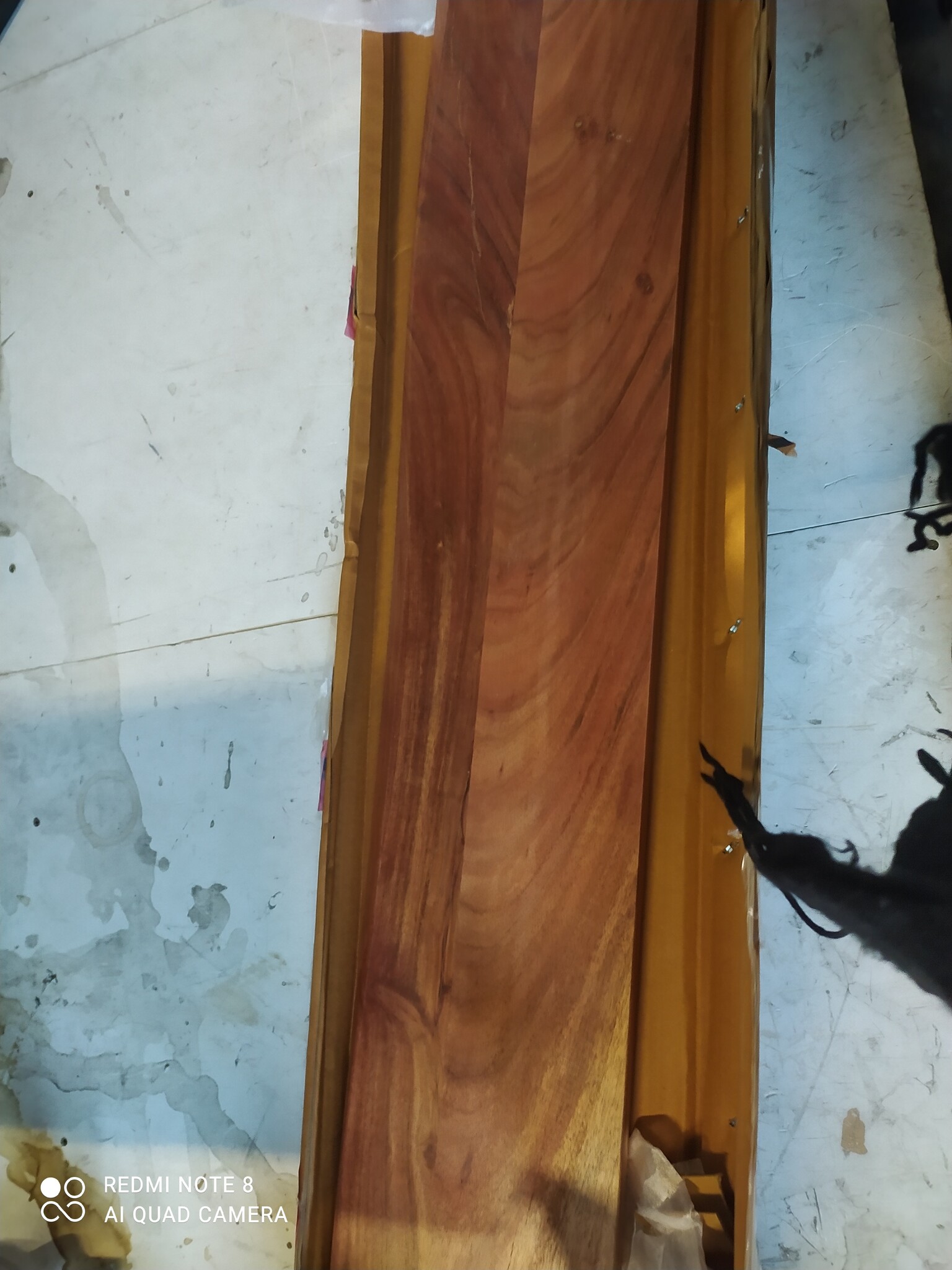 vidaXL Wandschap Acaciahout (100x20x2,5cm) - 55% Korting