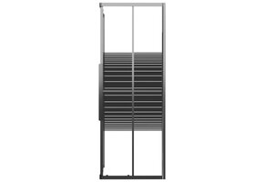vidaXL Douchecabine strepen 80x80x180 cm Zwart - 37% Korting!