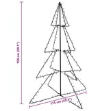 vidaXL Kerstboom 240 LED's 115x150 cm - Binnen/Buiten - 35% Korting