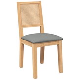vidaXL Eetkamerstoelen - 2 st massief rubberhout - 39% Korting