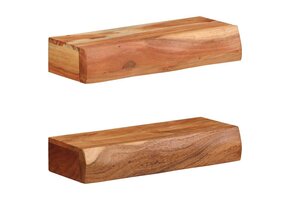 vidaXL Wandschappen Set 2x Acaciahout (40x17x8 cm) - 35% Korting!
