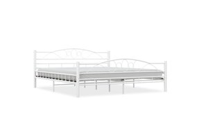 VidaXL Bedframe Metaal Wit 180x200 cm - 55% Korting!