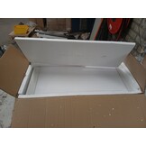 vidaXL Wandschappen 2 st met lade - 60x23.5x10 cm MDF Wit - 68% Korting!