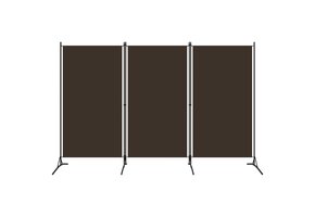 vidaXL Kamerscherm 3 panelen (260x180cm) Bruin - 54% Korting