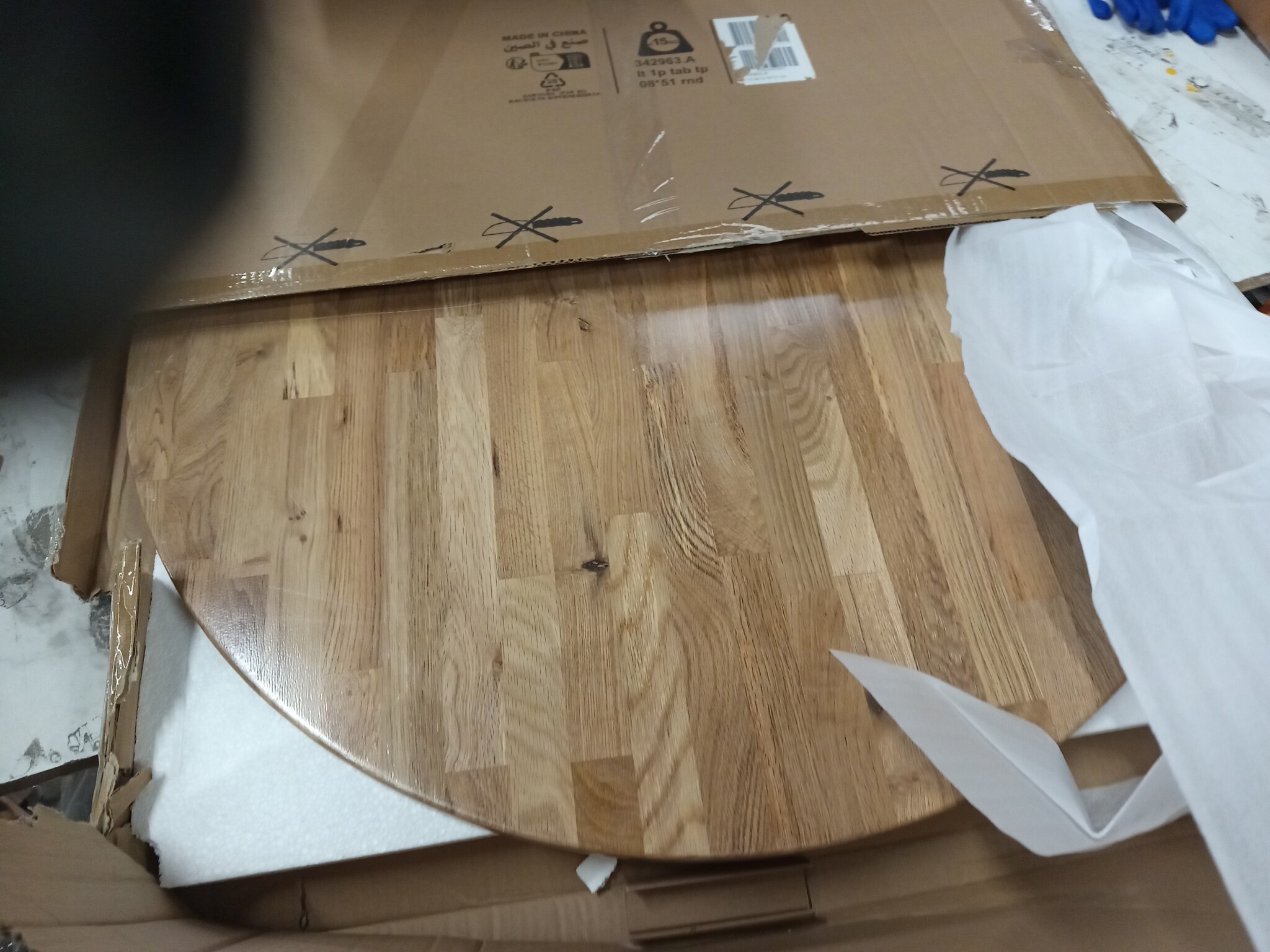 vidaXL Eikenhouten Tafelblad 80cm - 55% Korting!