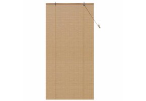 vidaXL Rolgordijn Bamboe Licht Bruin - 60% Korting