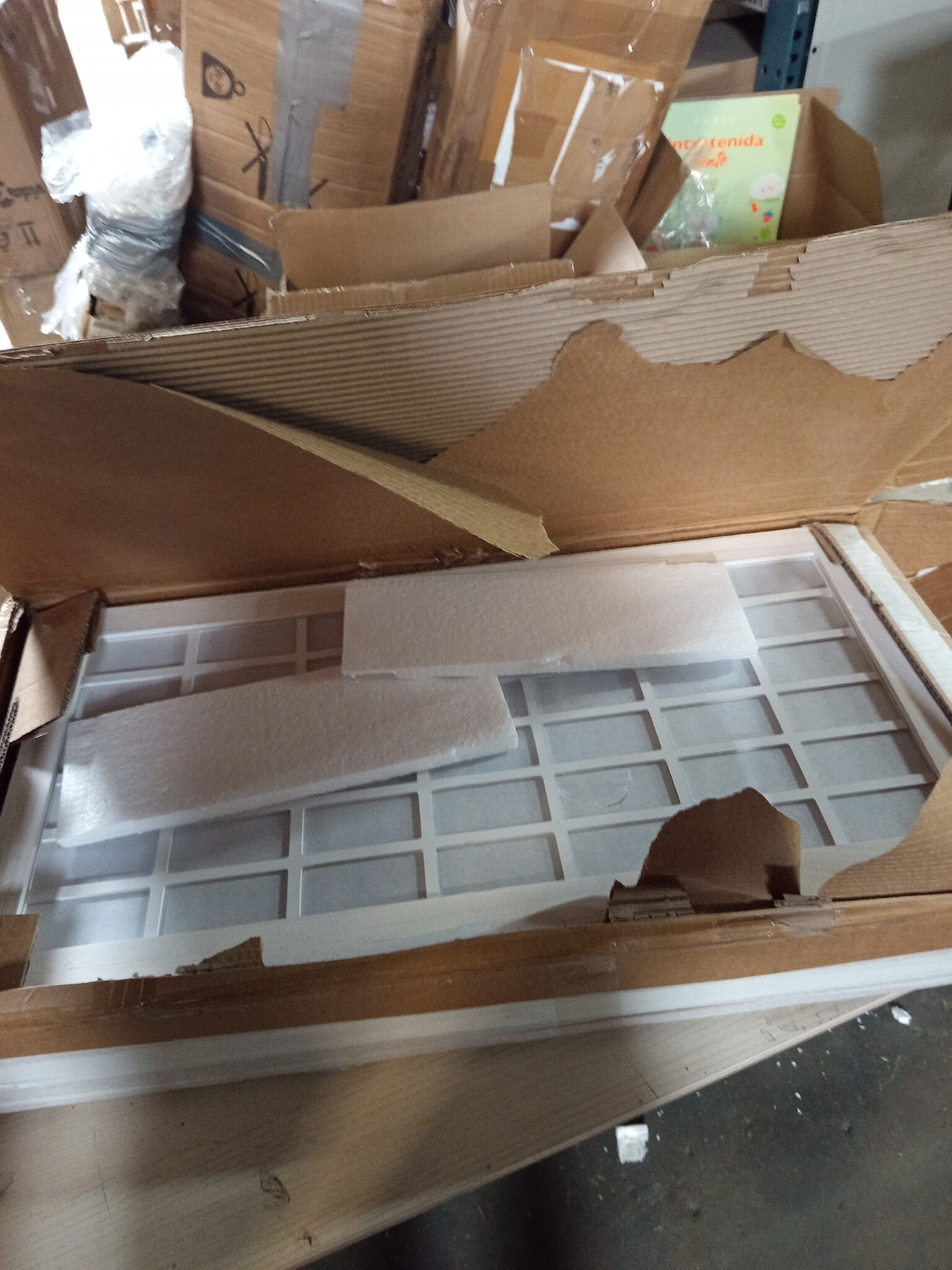 VidaXL Kamerscherm Wit - 68% Korting - Paulowniahout (Retourproduct)