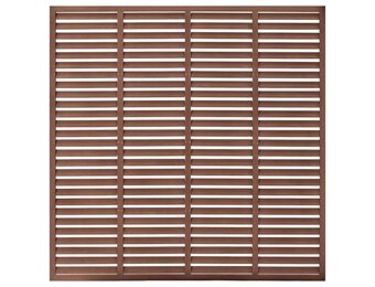 vidaXL Louvre Schutting 180x180 cm HKC Bruin - 59% Korting!